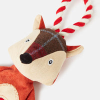 Joules Rope Heritage Tweed Fox Dog Toy