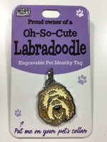 Wags & Whiskers Dog ID Tag Bag Charm Key Ring All Breeds