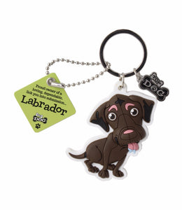 Dog Key Ring Labrador (Brown)