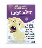 Dog Greeting Birthday Card Labrador Cream