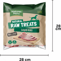 Natures Menu Frozen Raw Chews Lamb Ribs 500g