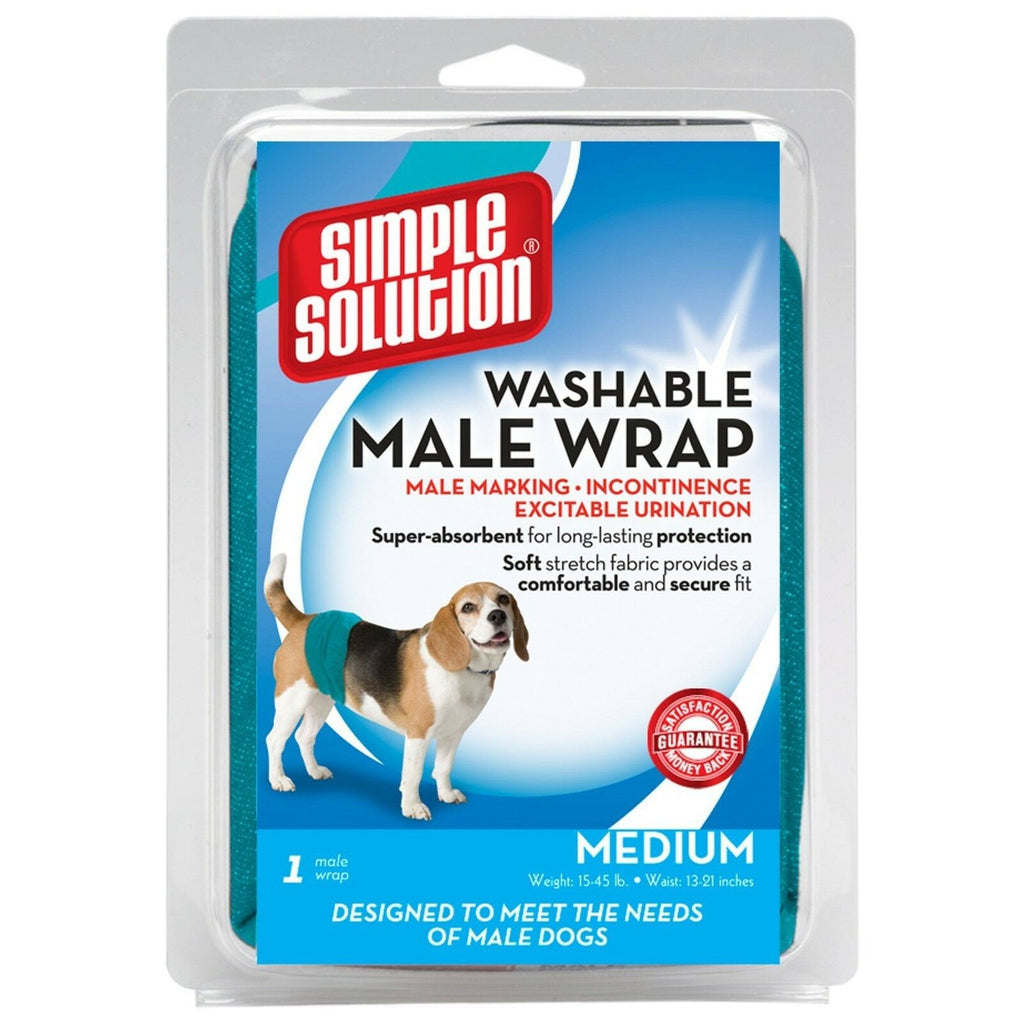 Simple Solution Dog Washable Male Wrap Diaper Pants Small Medium Large