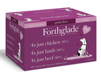Forthglade Just MultiCase Dog Chk/Lamb/Beef G/Free 395g [Dcse 12]