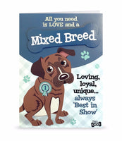 Dog Greeting Birthday Card Mixed Breed
