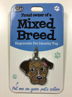 Wags & Whiskers Dog ID Tag Bag Charm Key Ring All Breeds