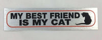 Cat Lovers Metallic Style Car Bumper Stickers