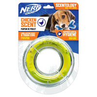 Nerf Scentology TPR Chicken Ring Dog Toy