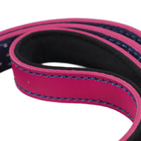 Joules Pink Leather Dog Lead