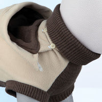 Trixie Pompei Beige Hooded Pullover Jumper XL: 65cm, Collie Lab Retriever