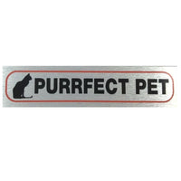 Cat Lovers Metallic Style Car Bumper Stickers