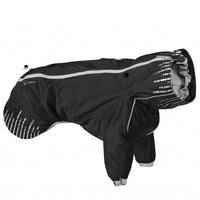 Hurtta Rain Blocker Suit, Weatherproof Dog Rain/Snow Coat, Raven,