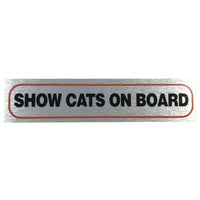 Cat Lovers Metallic Style Car Bumper Stickers