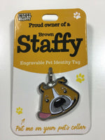 Wags & Whiskers Dog ID Tag Bag Charm Key Ring All Breeds