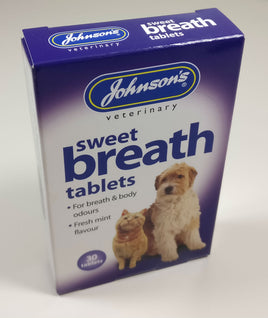 Johnsons Sweet Breath Dog Tablets 30'S