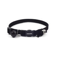 Ancol Velvet Heart Cat Collar Black