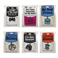 Wags & Whiskers Dog ID Tag Bag Charm Key Ring All Breeds