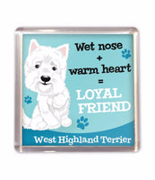 Fridge Magnet Dog Puppy Lovers Gift Stocking Filler Lots Of Breeds