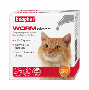 Beaphar Worm Clear Cat Spot On 2 Pips