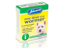 Johnsons One Dose Easy Wormer Dog Worm Worming Tablets Roundworm Tapeworm