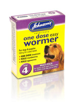 Johnsons One Dose Easy Wormer Dog Worm Worming Tablets Roundworm Tapeworm