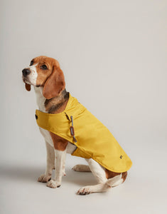 Joules Mustard Rain Jacket Water Resistant Dog Coat