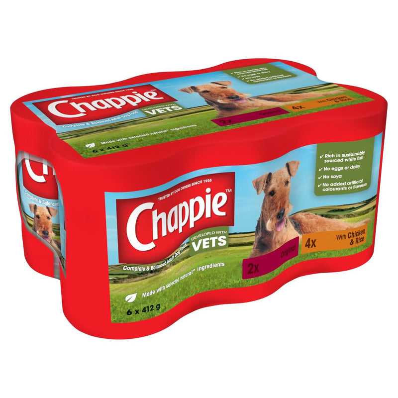 Chappie Dog Favourites Cans 6x 412g Hills Pet Shop