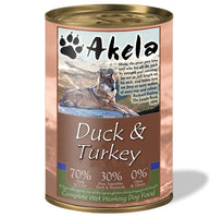 Akela Duck & Turkey Dog Can 400g
