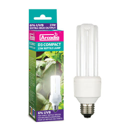 Arcadia Compact D3 Reptile Lamp, 23W 7%
