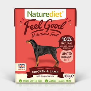 Naturediet Chicken And Lamb With Vegetables & Rice 390g