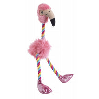 House Of Paws Rainbow Flamingo Dog Toy 35cm