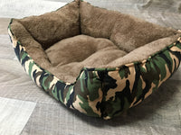 Plush Snuggle Square Sofa Bed Camo