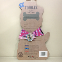 Phileas Dogg Toggles Pink Bones Puppy Bandana XS