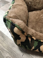 Plush Snuggle Square Sofa Bed Camo