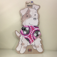 Phileas Dogg Toggles Pink Bones Puppy Bandana XS