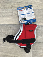 TRIXIE XDog Work Dog Style Saddle Shape Harness Reflective Padded Red XS-S: 25-45cm