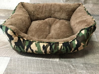 Plush Snuggle Square Sofa Bed Camo