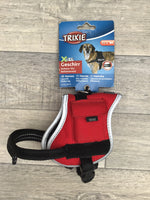 TRIXIE XDog Work Dog Style Saddle Shape Harness Reflective Padded Red XS-S: 25-45cm
