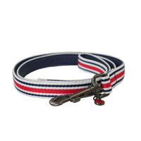 Joules Red Striped Dog Lead