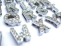 14mm Crystal Rhinestone Slider Letters - Personalise Your Dog Collar