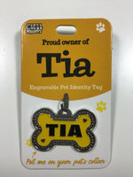 Wags & Whiskers Dog Tag Tia