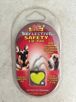 Lazybones Reflective/Rhinestone Dog ID Tag With Night Glow