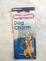 Ancol Simply Glamour Pet Dog Cat Charm ID Tag Silver Plated