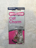 Ancol Simply Glamour Pet Dog Cat Charm ID Tag Silver Plated