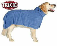 Trixie Dog Drying Coat Bathrobe Towel Easy Dry Ultra Absorbant After Walk Bath Show