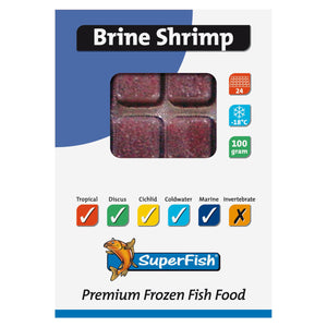 SuperFish Frozen Brine Shrimp (Artemia) 100g