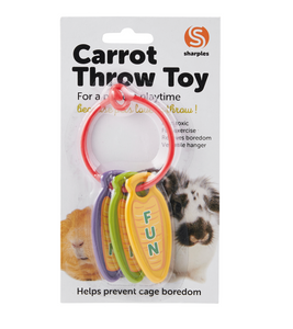 Small 'n' Furry Carrot Throw Toy
