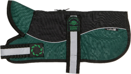 Outhwaite Reflective Black/Green Unpadded Harness Coat